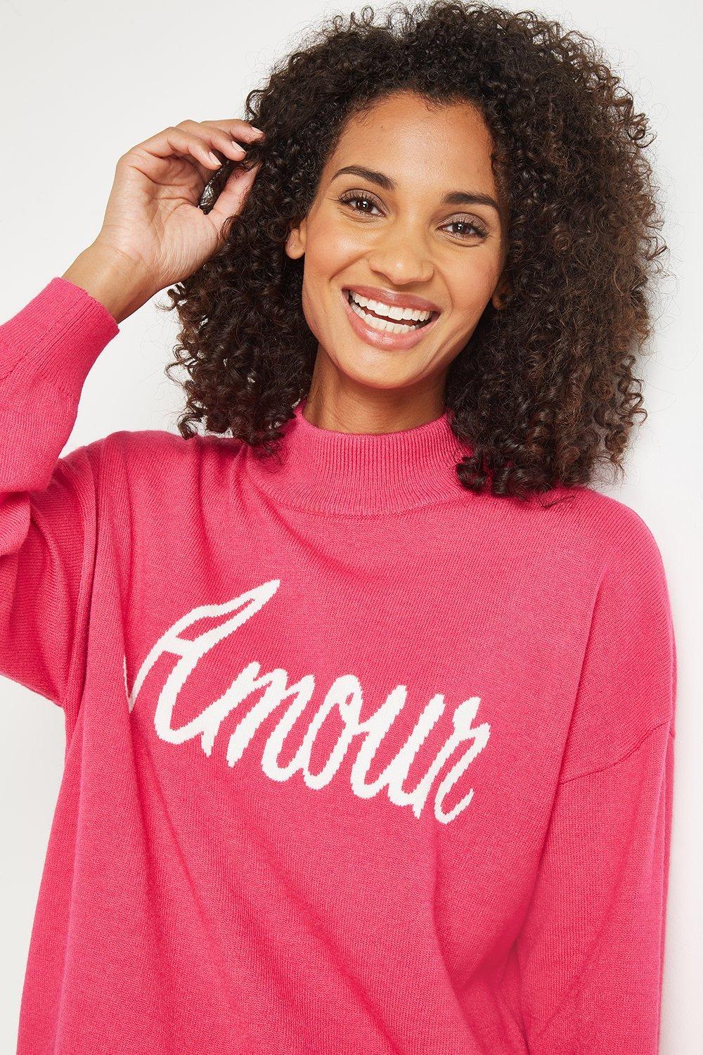 Pink amour outlet sweatshirt